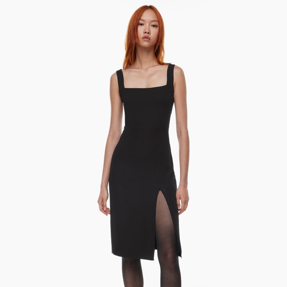 Babaton 90s Slit Midi Dress